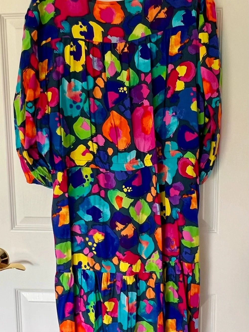 Vibrant Multicolor Knee-length Dress - Women - Picture 2 of 3